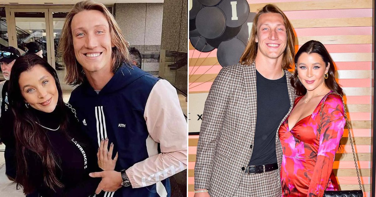 Trevor Lawrence and his wife Marissa Mowry (Credit: New York Post)