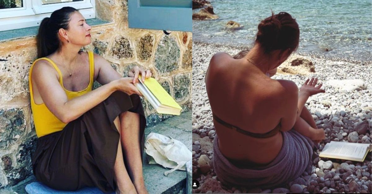 Maria Sharapova enjoying her Greece vacation in the company of her son (Credits: Instagram)