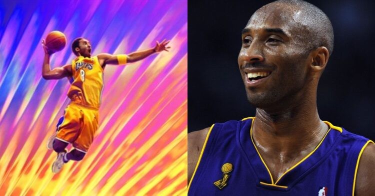 NBA 2K24 (Left) and Kobe Bryant (Right)
