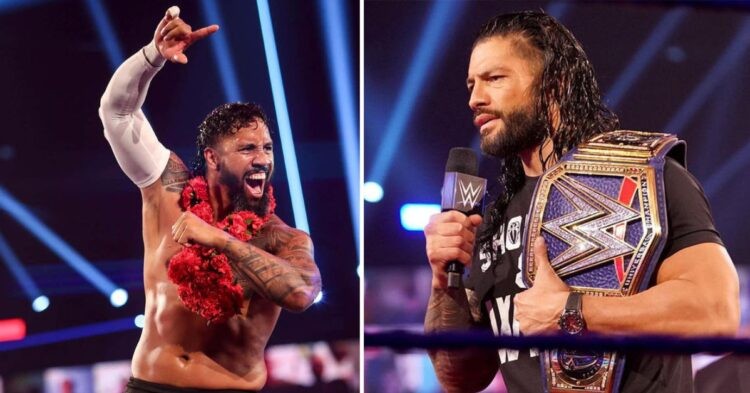 Jey Uso (left) Roman Reigns (right)