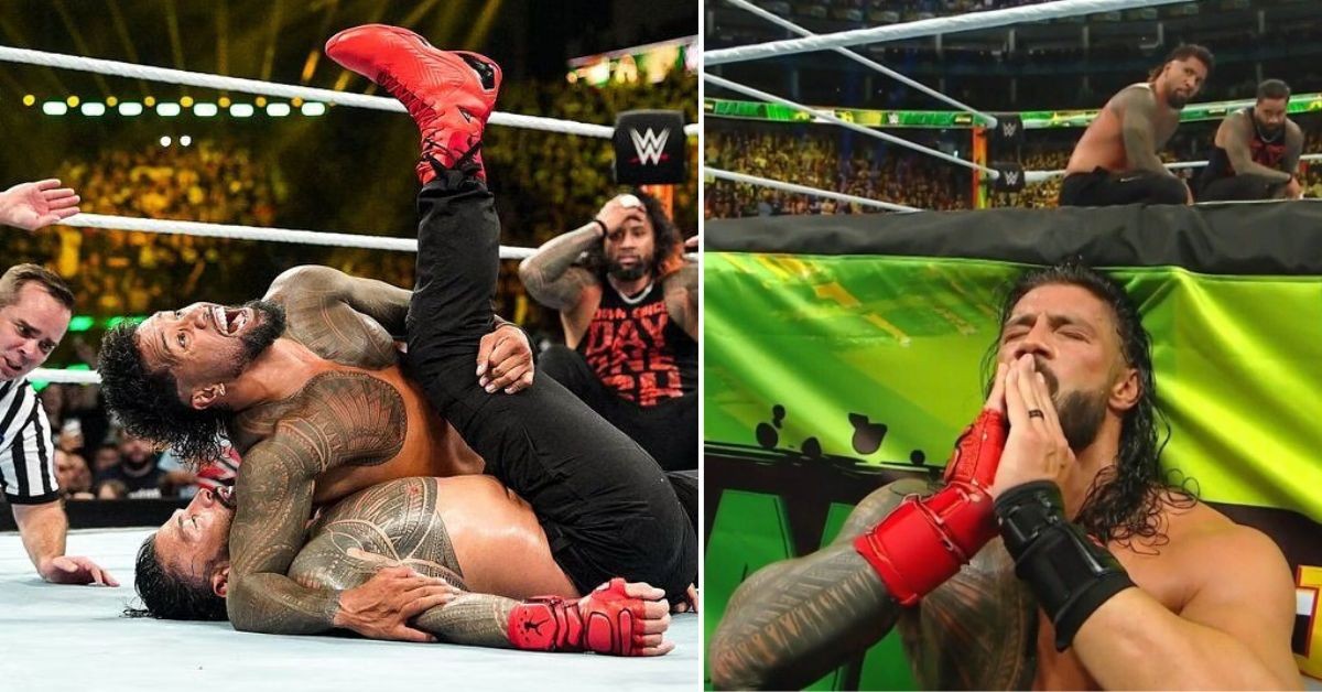 Jey Uso pinned Roman Reigns at Money In The Bank 2023