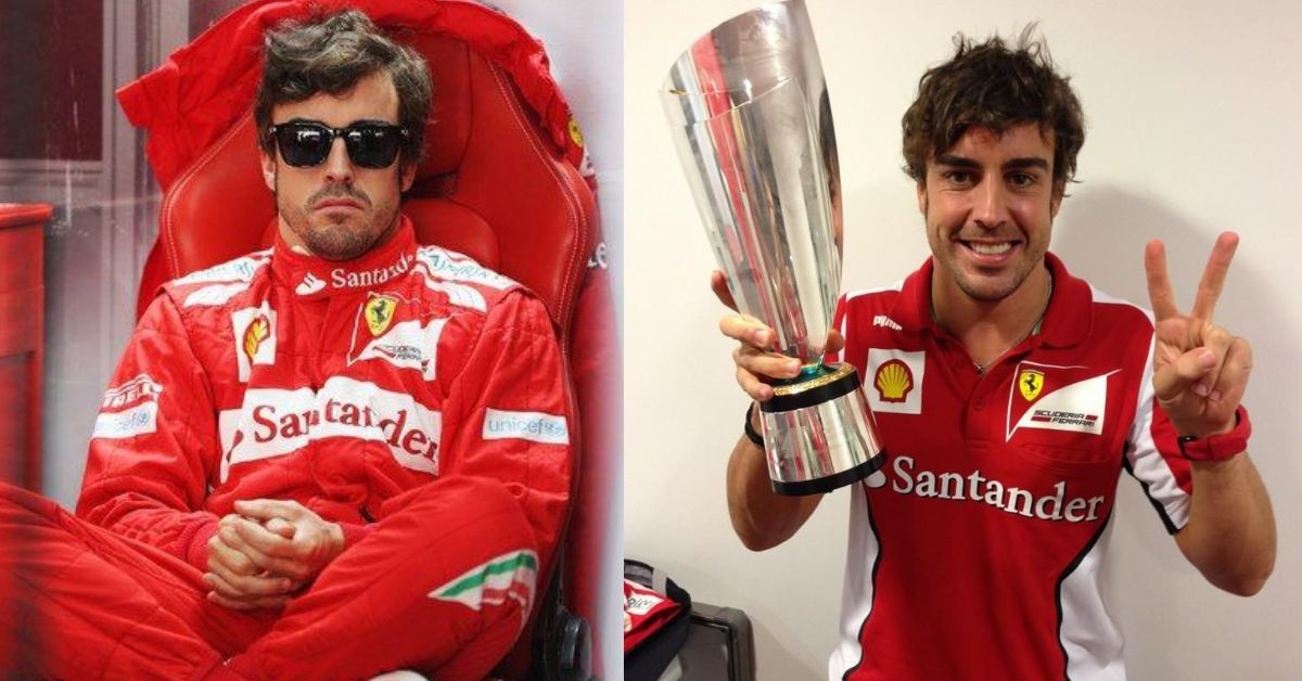Fernando Alonso driving for Ferrari after move from Renault