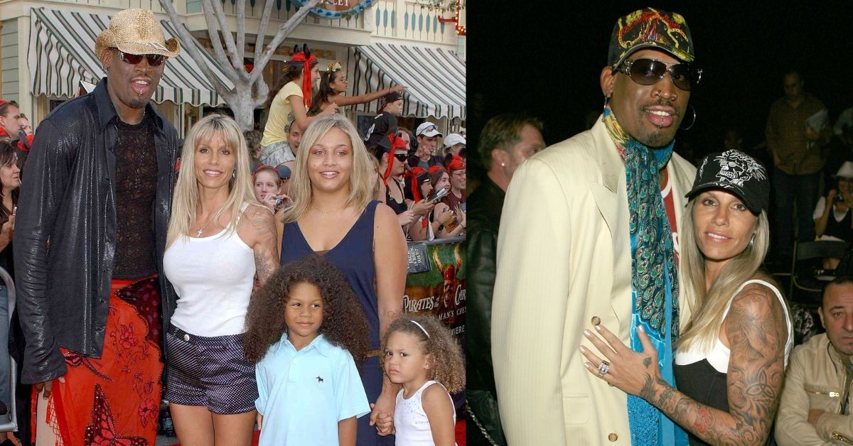 Dennis Rodman and his family