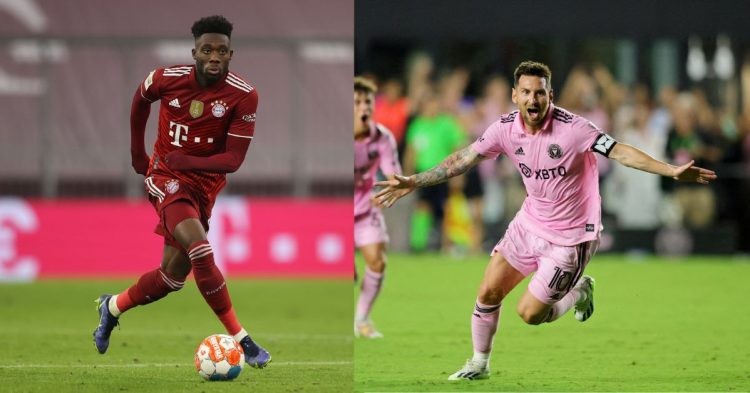 Alphonso Davies reacts to Lionel Messi's Inter Miami debut