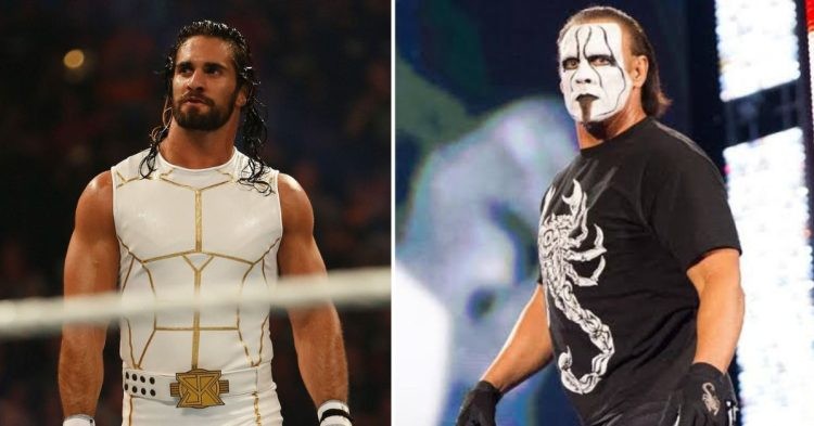 Seth Rollins and Sting in WWE