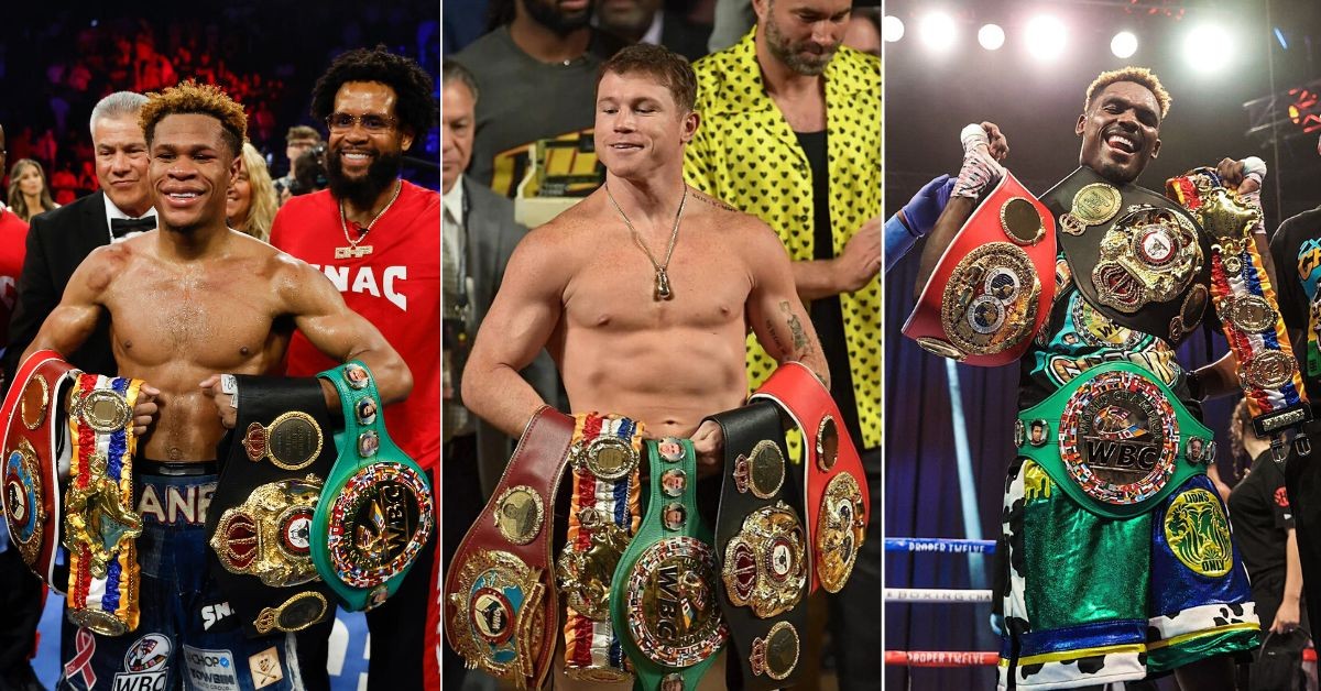 Devin Haney, Canelo Alvarez and Jermell Charlo are the current Undisputed champions in boxing