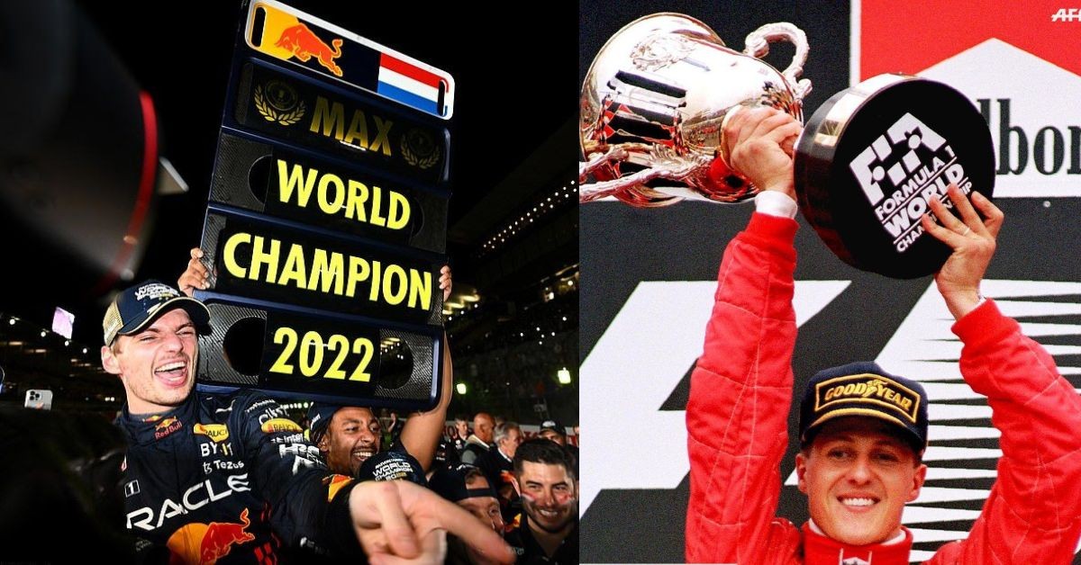Max Verstappen and Michael Schumacher become World champions