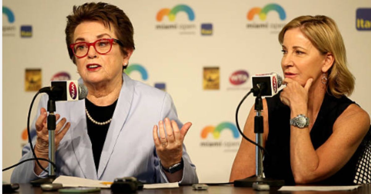 Billie Jean King with Chris Evert (Credits: Getty Images)