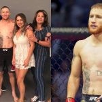 Justin Gaethje with his family