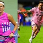 Victoria Azarenka [L] and Lionel Messi [R] (Image Credits - AP and Getty)
