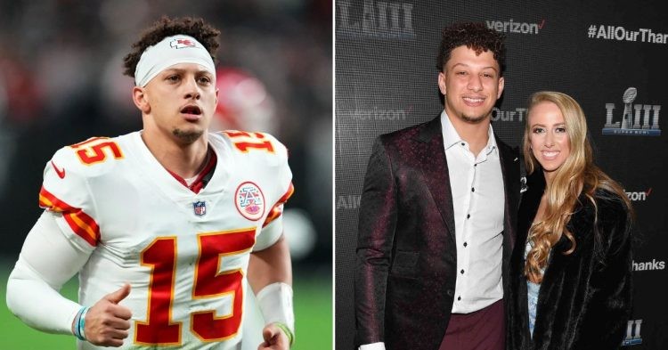 Patrick Mahomes with wife Brittany Mahomes (Credit: People)