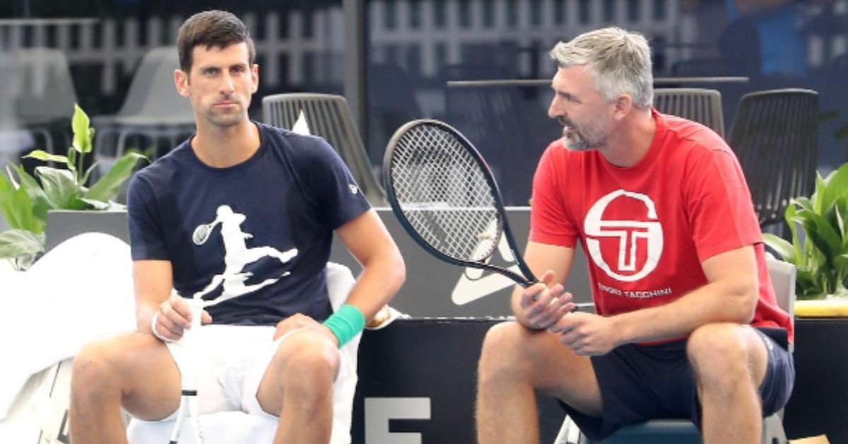 Goran coaching Novak (Credits: Getty Images)