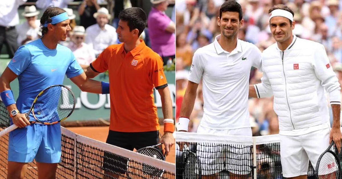 Novak Djokovic vs Rafael Nadal and Roger Federer
