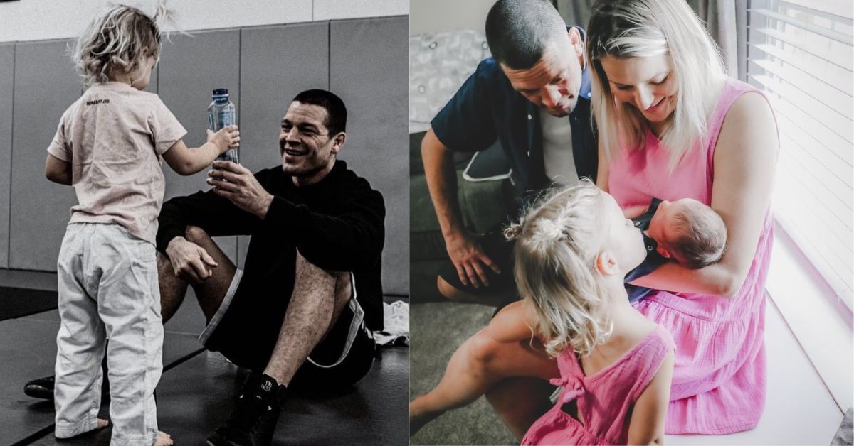 Nate Diaz and his Children