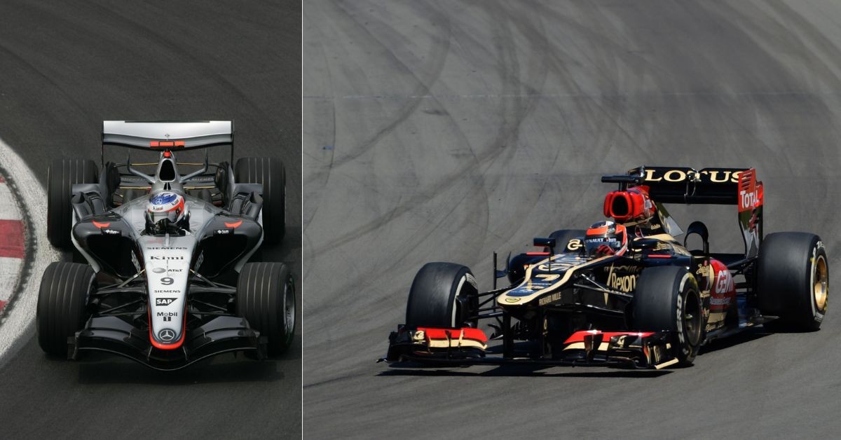 Kimi in McLaren and Renault
