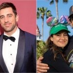 Aaron Rodgers with Olivia Munn (left) and Shailene Woodley (right)