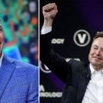 John Cena (left) Elon Musk (right)