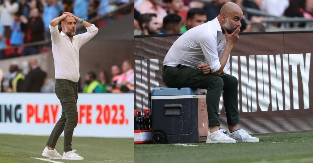 Pep Guardiola was left frustrated after Manchester City's Community Shield defeat against Arsenal