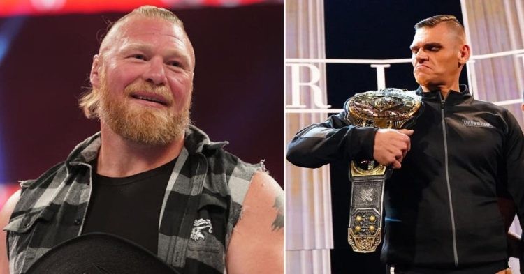 Brock Lesnar (left) and Gunther (right)
