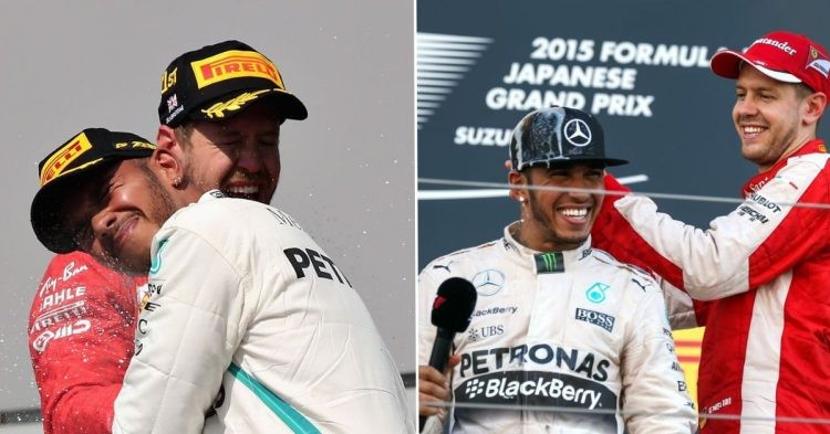 Lewis Hamilton and Sebastian Vettel (Credits: ESPN, Planet F1)