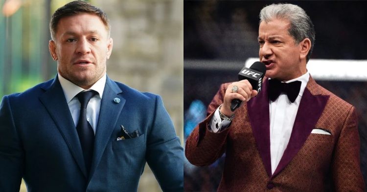 Conor McGregor and Bruce Buffer
