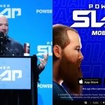 Dana White (left) Power Slap Mobile Game (Right)
