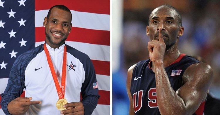 LeBron James and Kobe Bryant in 20008 Olympics (Credits- Flickr.com and Hoopsoriginals on Instagram)