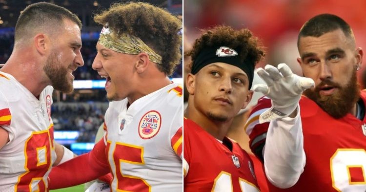 Travis Kelce with Patrick Mahomes (Credit: CNN)