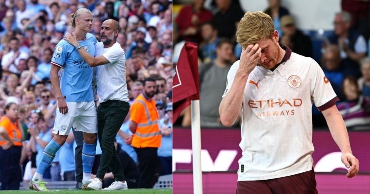 Kevin De Bruyne's injury deals a big blow to Pep Guardiola and Erling Haaland