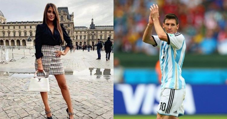 Is Antonella Roccuzzo taller than Lionel Messi