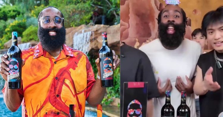 James Harden and his wine