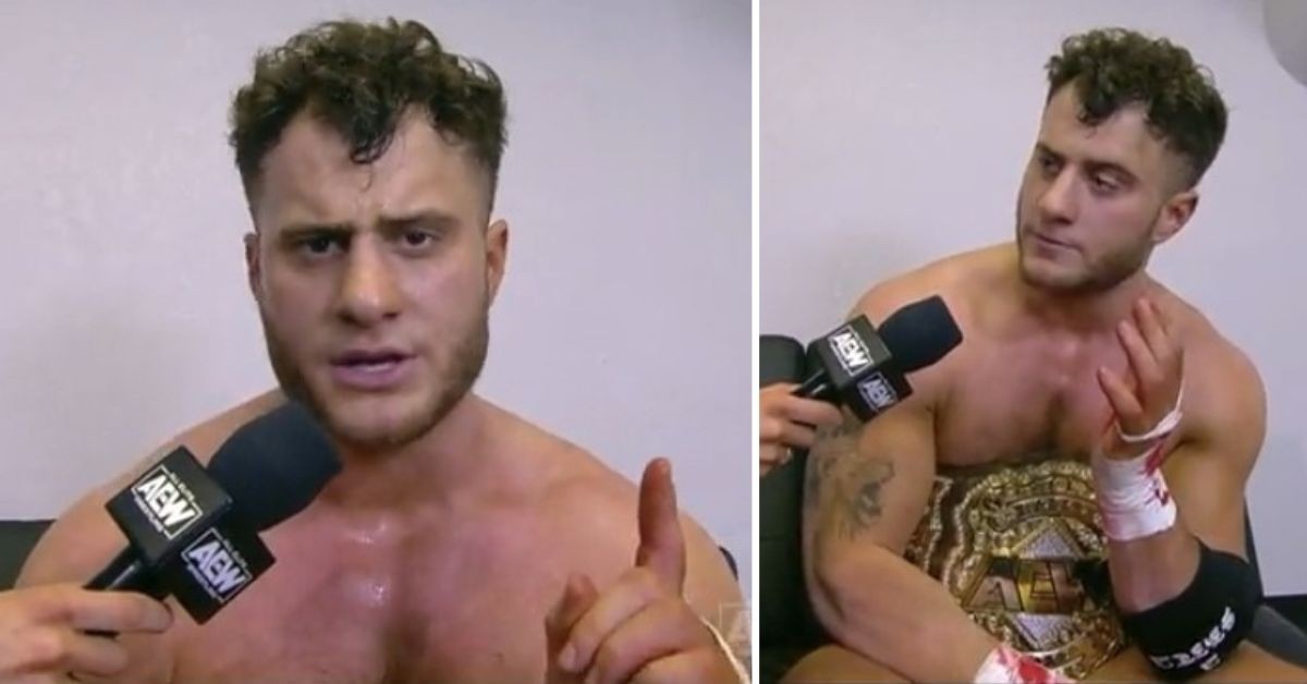 MJF during the backstage interview