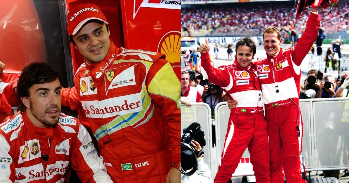Felipe Massa, ex-driver for Ferrari alongside Fernando Alonso and Michael Schumacher