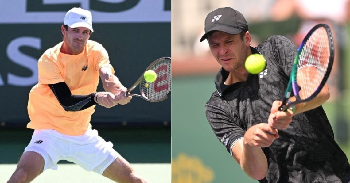 Tommy Paul and Hubert Hurkacz at Indian Wells