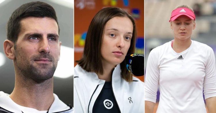Novak Djokovic, Iga Swiatek and Elena Rybakina. (Credits-Tel Aviv Watergen Open, Internationaux de Strasbourg/Michel Grasso/C'est qui Maurice, WTA/Jimmie48)