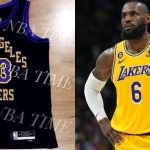 New Los Angeles Lakers jersey and LeBron James
