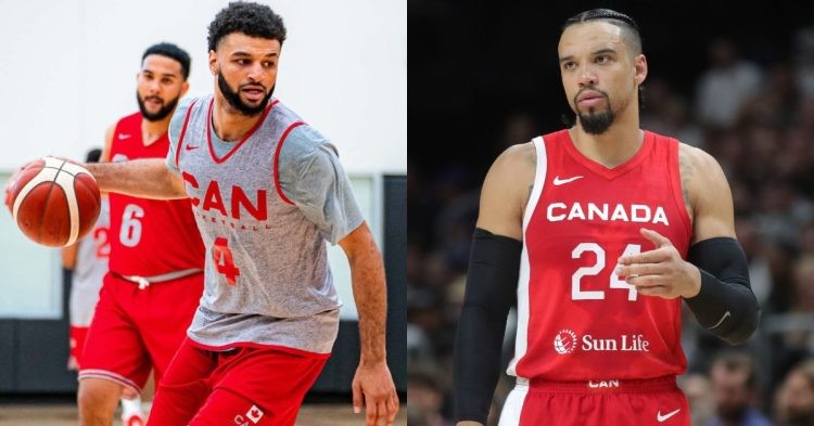 2023 FIBA World Cup Team Canada's Jamal Murray and Dillon Brooks