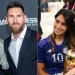Lionel Messi and His Wife