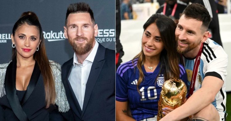 Lionel Messi and His Wife