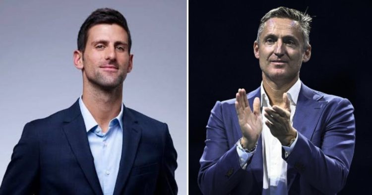 L- Novak Djokovic ; R- Andrea Gaudenzi, ATP Chairman
