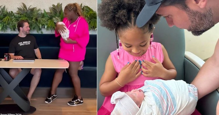 Alexis Ohanian and Serena Williams share Olympia's reaction to new born daughter Adira RIver