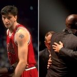 Toni Kukoc and Michael Jordan