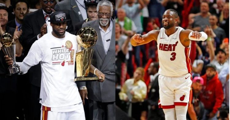 LeBron James and Dwyane Wade with the Miami Heat