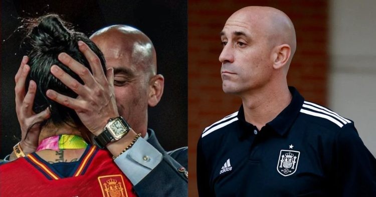 Report on Luis Rubiales as defiant Spanish soccer boss refuses to resign after a week of criticism for an unwanted kiss on Jennifer Hermoso.
