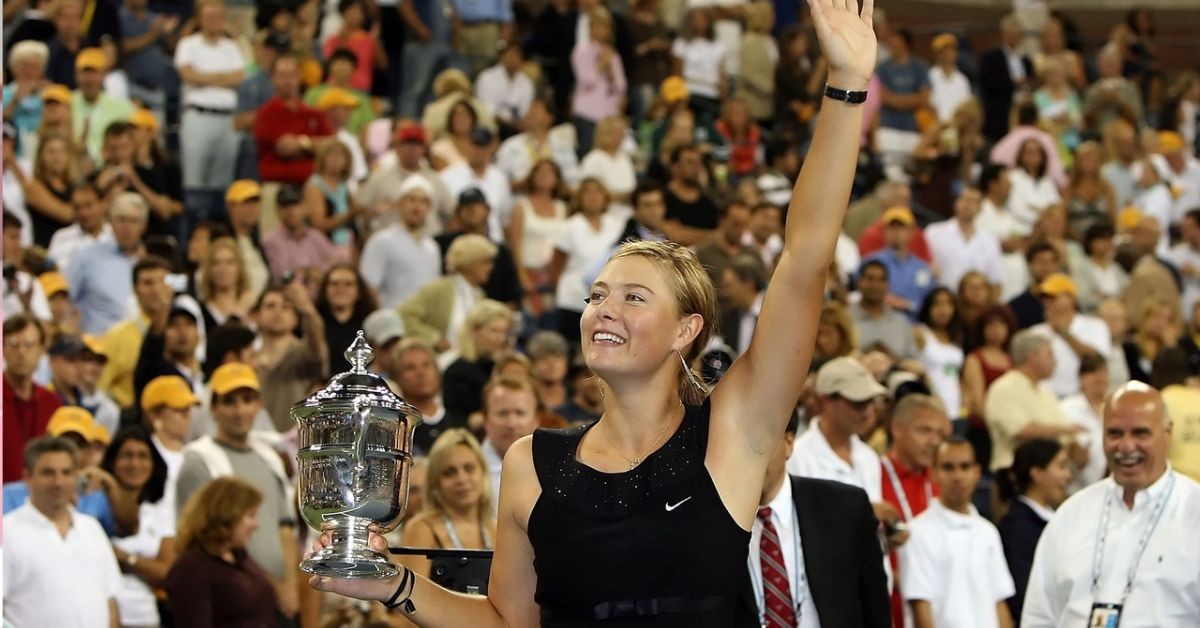 Maria Sharapova US Open trophy