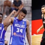 Team Greece and Team Jordan 2023 FIBA World Cup participants