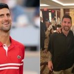 Novak Djokovic meets Lionel Messi