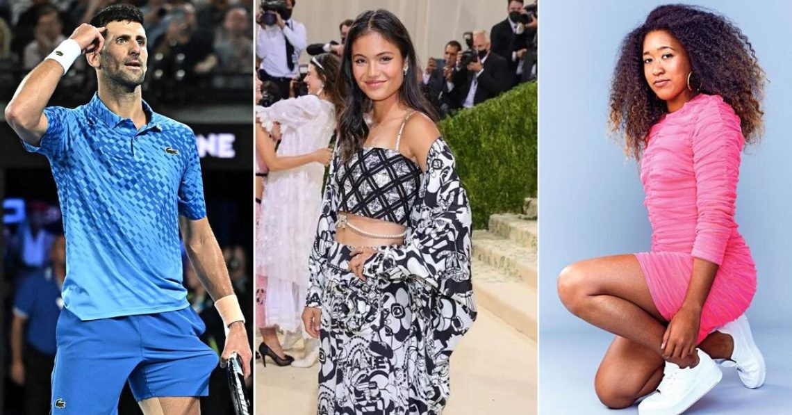Novak Djokovic, Emma Raducanu, Naomi Osaka among the world's most paid tennis players in 2023