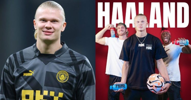 Report on Erling Haaland as the Manchester City superstar faces backlash for signing an endorsement deal with PRIME Hydration.