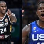 Team USA vs. Jordan 2023 FIBA World Cup (Credits - FIBA and CBS Sports)